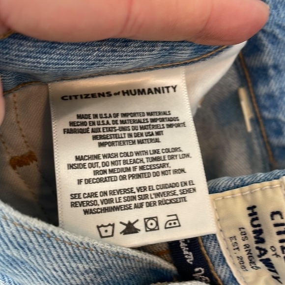 Citizens of Humanity Liya High Rise Classic Fit Crop Light Wash Size 25 - Picture 6 of 10